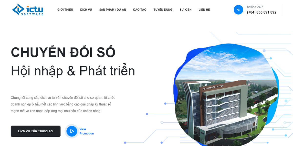 Trung tâm Phát triển phần mềm - ICTU Software | Trường Đại học Công nghệ thông tin và Truyền thông - Đại học Thái Nguyên